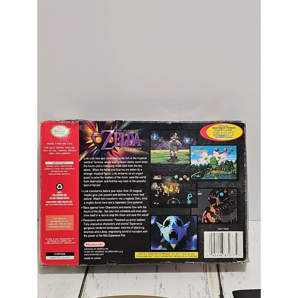 Zelda-Majora's Mask - Nintendo 64 (N64) SEE DESCRIPTION